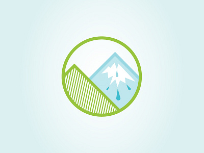 Water Supply Icon circle climate change environmental icon illustration motion graphic mountains pow protect our winters snow symbol water supply