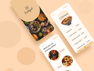 Simple food app UI figma ui
