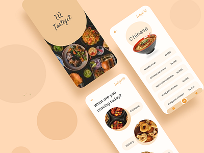 Simple food app UI