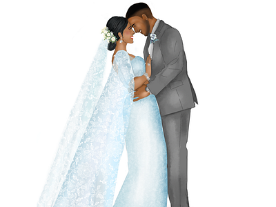 Wedding Illustration character design digital digital art illustration photoshop wedding illustration