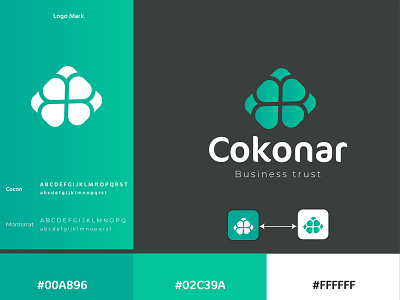 Cokonar Logo Design app brand design branding branding design cokonar creative design flat logo graphic design logo minimal