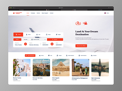 Tunisair Website Redesign