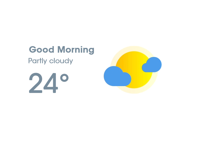 Sunny Day Pure Css Animated Icon animated icon weather