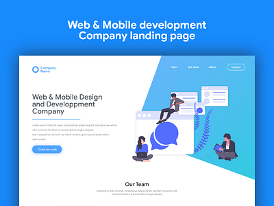 Web & Mobile Development Company Landing Page