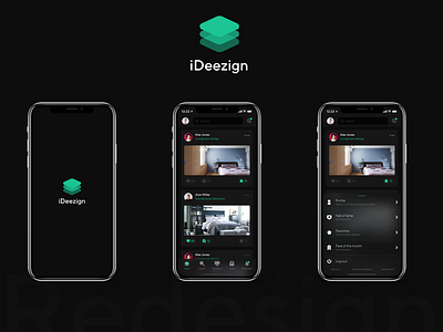 iDeezign app redesign redesign dark mode apple