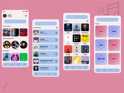 Music Player App UI app application application ui design minimal music app music player ui uidesign user interface user interface design userinterface