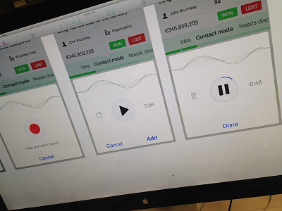 Audio recording concept audio concept ios recording sheet voice