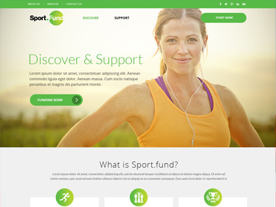 Sport Fund design website