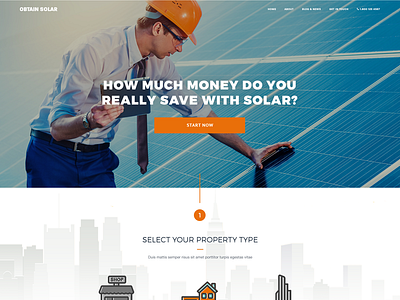 Obtain Solar design website