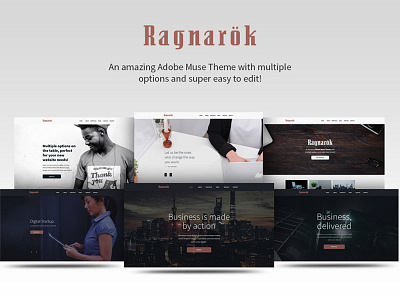 Ragarok Adobe Muse Theme