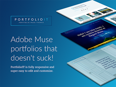 PortfolioIT - Adobe Muse Portfolios muse portfolio muse templates porfolio