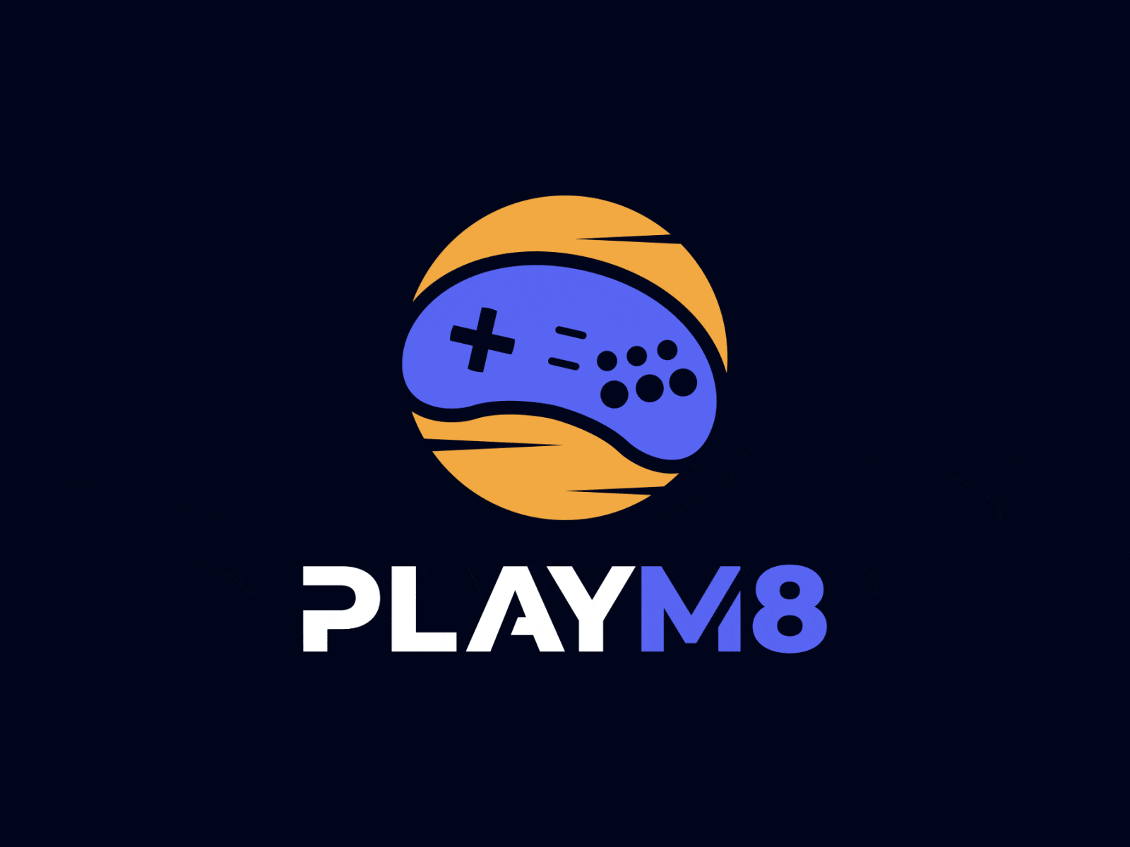 PlayM8 logo animation animated animation animation 2d animations design game games illustration joystick logo logo animation m8 mate motion motion design motion graphic motion graphics play sega ui