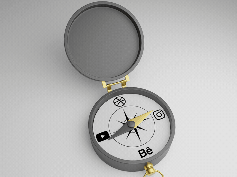 Compass 3D animation
