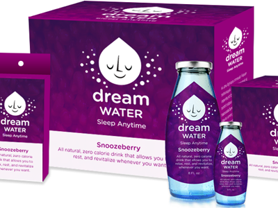 Dream Water packaging design beverage bottle box packaging