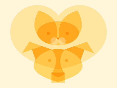 Pet Welfare animal cat dog drawing face gold heart illustration love pet vector yellow