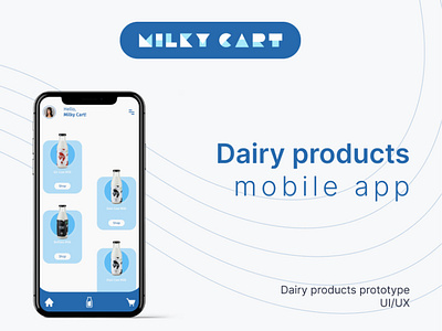 Ecommerce web UI/UX - Dairy Products