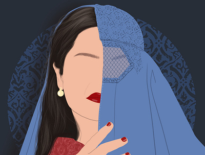 An Afghan woman digital painting digitalart illustration