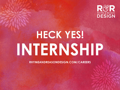 R&R Internship! apply now design cool things eat cupcakes heck yes internship