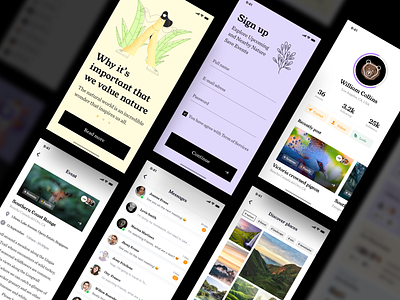 Nature events - social mobile app
