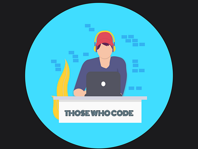 THOSE WHO CODE LOGO code creative design illustration logo minimal ui ux