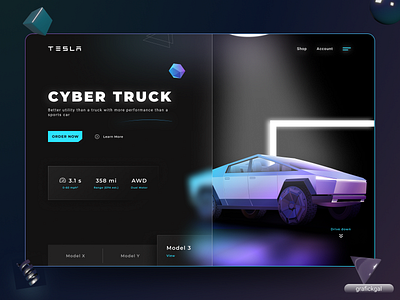 Cyber truck Landing Page