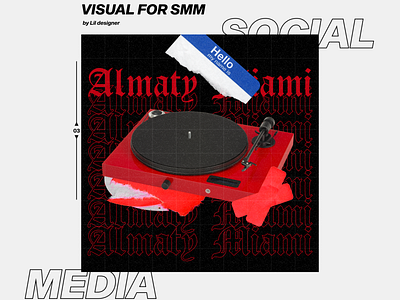 Design for SMM branding design illustration typography vector
