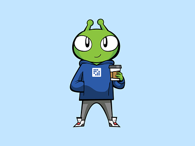 Everyday Ray coffee hoodie liferay mascot ray