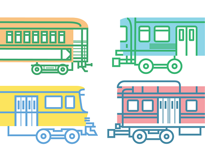 Classic Trains illustration trains