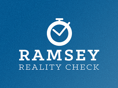 Ramsey Reality Check Logo check clock logo