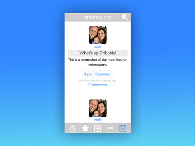 Entersquare Squareboard Mobile View app build icons mobile social ui ux web