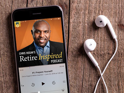 Chris Hogan's Retire Inspired Podcast Cover business cover itunes podcast retirement