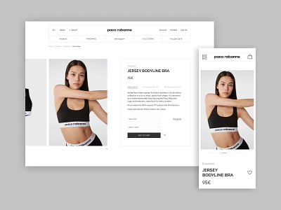 Paco Rabanne website redesign E-commerce application daily daily ui design ecommerce eshop fashion shop redesign store design ui ux web design
