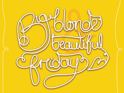 Friday lettering blonde friday graphics lettering typography