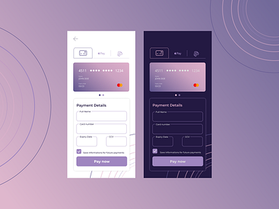 Daily Ui #002 - Credit Card Checkout banking design card detail credit card dailyui002 dark mode figma design