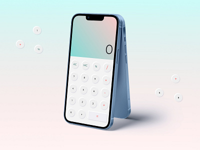 Daily Ui #004 - Calculator calculator dailyui004 design calculator mathematics design mobile app mobile design neumorpism ui uxui