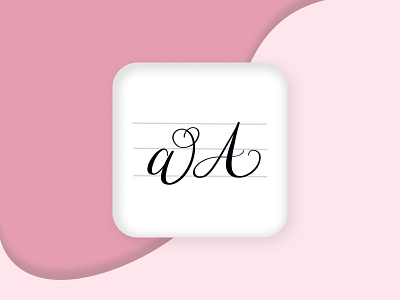 Daily UI #005 - App Icon app icon calligraphy dailyui005 digital art hand lettering