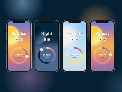 Daily UI #014 - Countdown Timer app countdown dailyui014 sunset app timer uiux