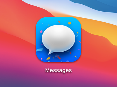 Message App, OSX BigSur bigsur icon message osx