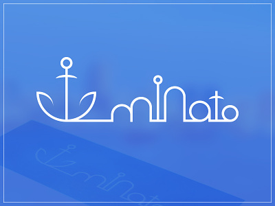 MINATO logo design company design logo photoshop print typography vector