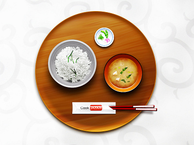 CookJapan Design chopsticks flash food icon illustration japanese miso photoshop rice