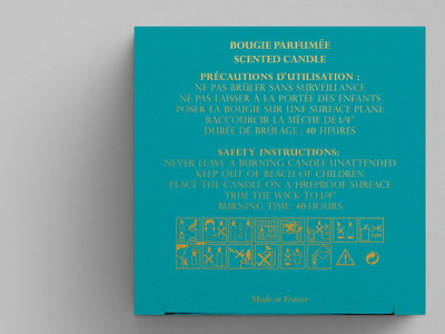 Boîte et bougie pour la marque Loulou de la Falaise (04) candle fragrance graphic design loulou de la falaise luxury packaging quintessence paris visual design