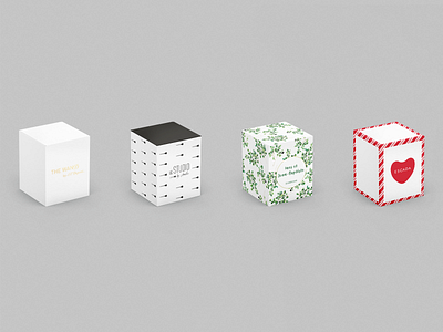 Design sur-mesure de boîtes pour diverses marques candle escada fragrance graphic design le studio by amélie luxury packaging quintessence paris s.t. dupont visual design