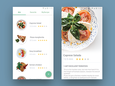 Day 040 - Recipe cook cooking dailyui dish eat food kitchen meal recipe ui