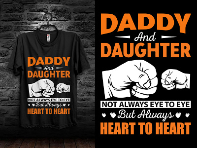 Daddy And Daughter T-Shirt Design