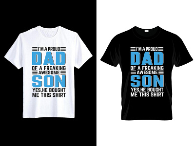 Dad and Son T-Shirt Design dad daddy daughter design father graphic design illustration son tshirt