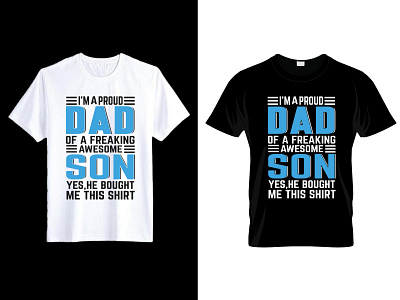 Dad and Son T-Shirt Design