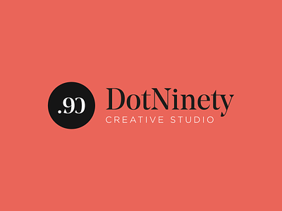 DotNinety logo brand brand design branding creative creative studio digital design dotninety graphicdesign logo logodesign studio typography