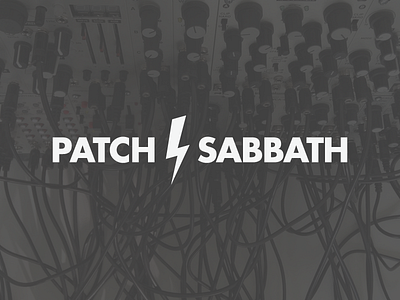 Patch Sabbath branding eurorack event logo modular synth synthesizer