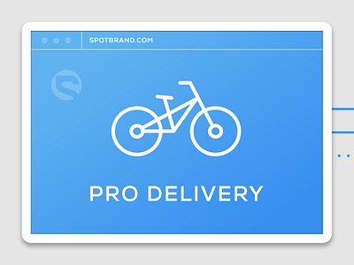 Spot - Pro Delivery bicycle bikes browser diagram flow illustration tablet