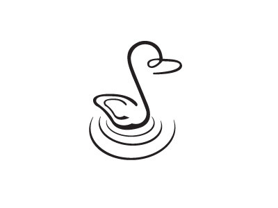 Duck 2 ampersand animal bird duck identity logo sketch water waterfowl